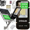 Mocna Lampa Solarna LED 2000W z Czujnikiem Zmierzchu + Pilot