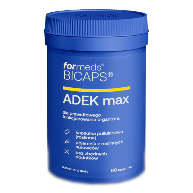 ADEK max Formeds Bicapsa - Dla prawidłowego funkcjonowania organizmu - 60 kapsułek