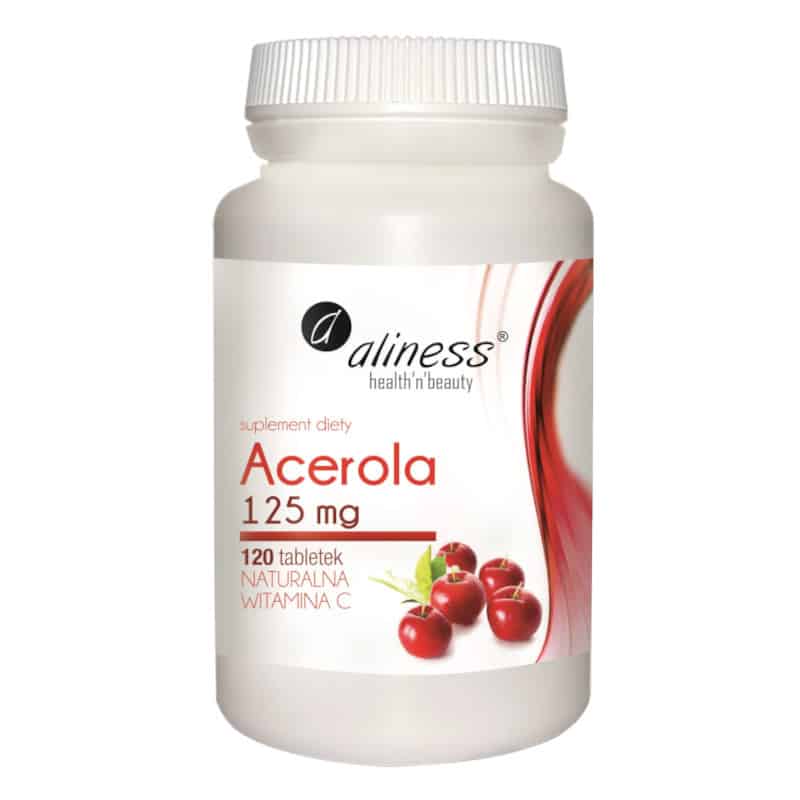 Acerola 125 mg Aliness - Naturalna Witamina C - 120 tabletek