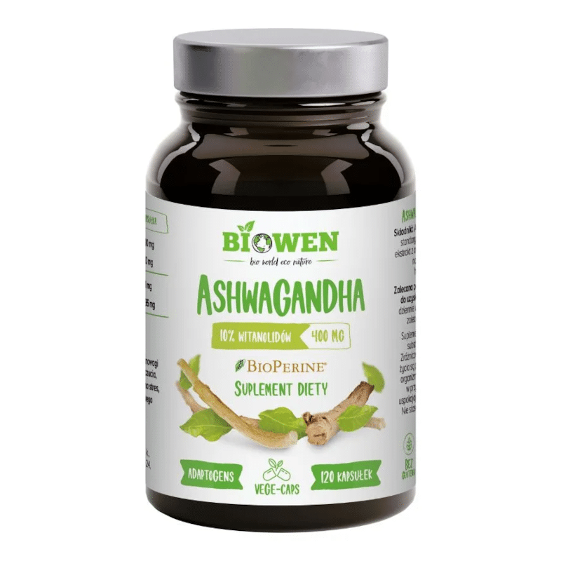 Ashwagandha Biowen - Wsparcie organizmu - 120 kapsułek
