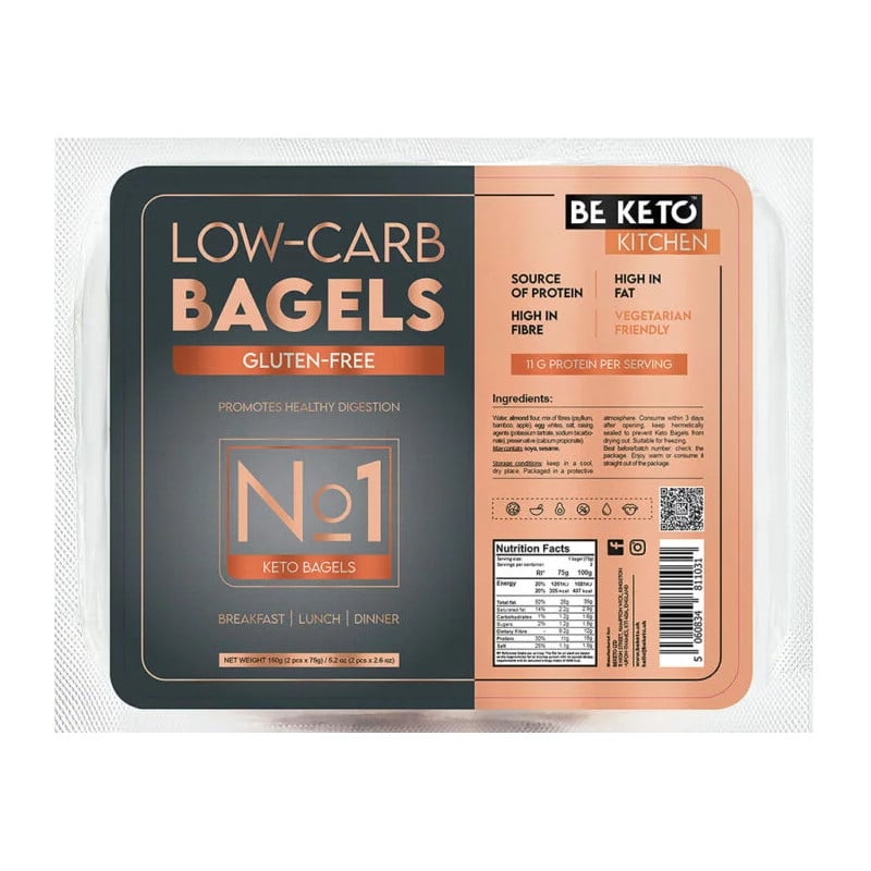 Keto Bajgle BeKeto - Bezglutenowe i wysokobiałkowe pieczywo - 150 g