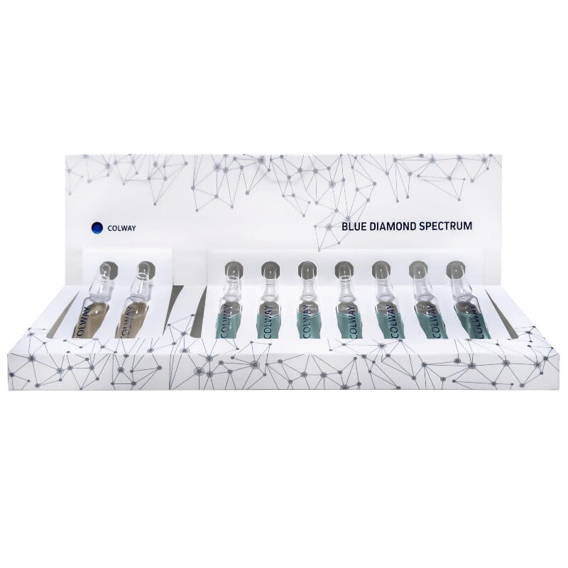 Blue Diamond Spectrum Colway - Zestaw do dwuetapowej regeneracji i liftingu skóry - 9 x 2 ml