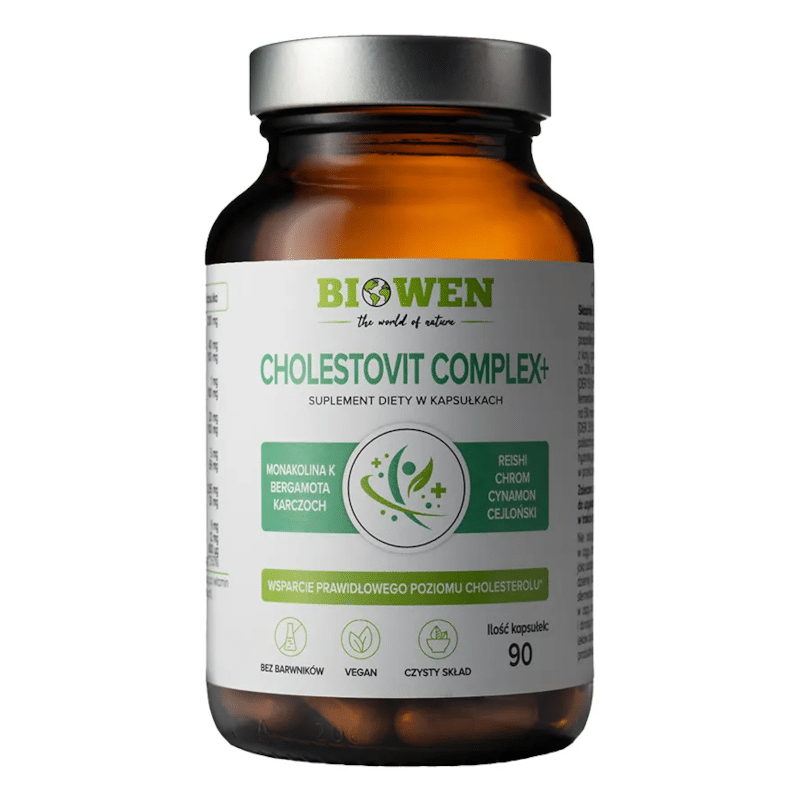 Cholestovit Complex+ Biowen - Kontrola cholesterolu - 90 kapsułek