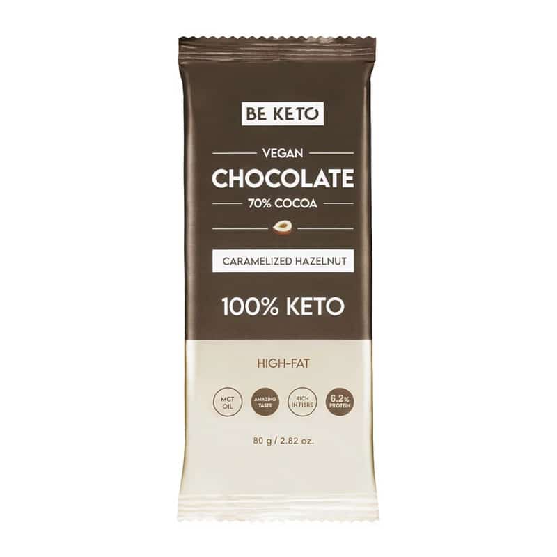 Wegańska Keto Czekolada z Olejem MCT BeKeto - Różne smaki 80 g (Smak: dzika-malina)