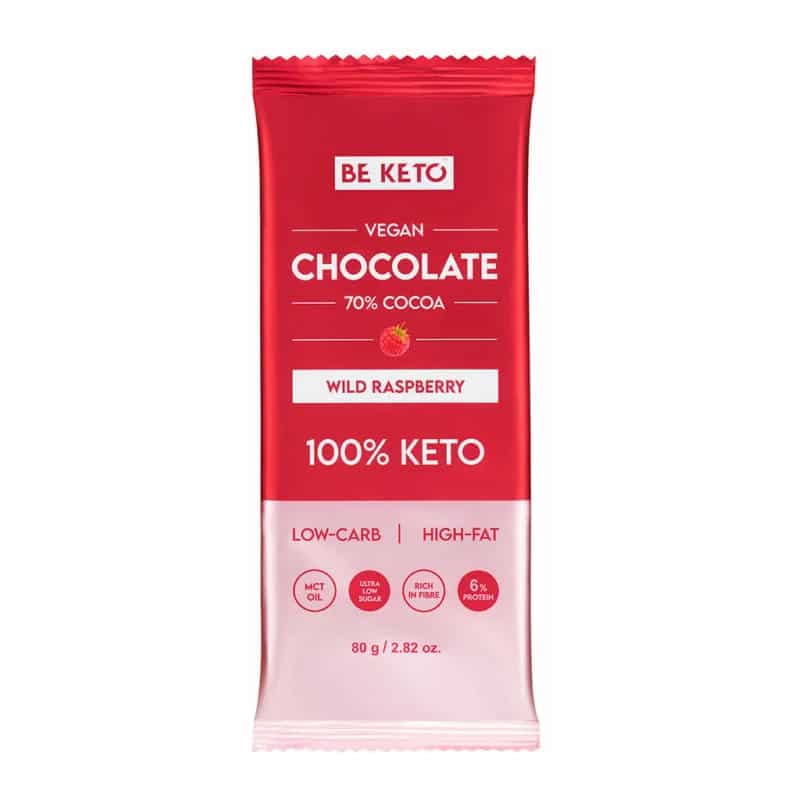 Wegańska Keto Czekolada z Olejem MCT BeKeto - Różne smaki 80 g (Smak: ciemna-klasyczna)