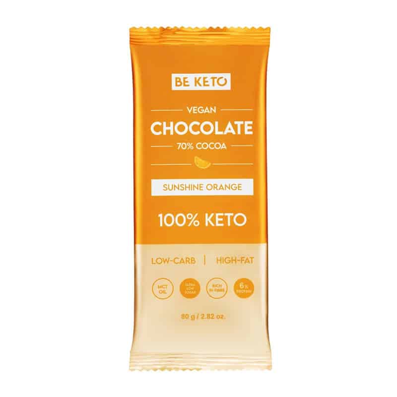 Wegańska Keto Czekolada z Olejem MCT BeKeto - Różne smaki 80 g (Smak: dzika-malina)