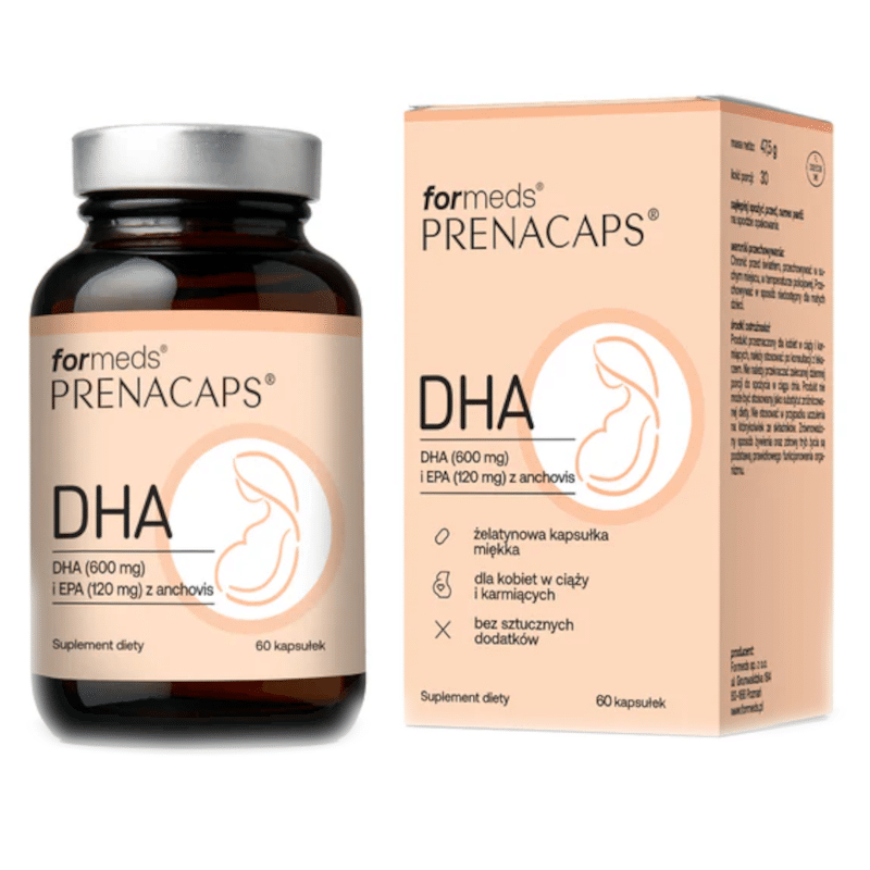 DHA Formeds Prenacaps - Dla wsparcia prawidłowego rozwoju Twojego dziecka - 60 kapsułek