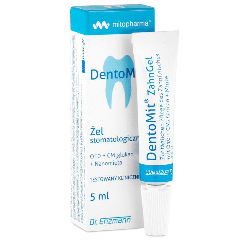 Dentomit żel Mitopharma - Kompleksowa pielęgnacja jamy ustnej - 5 ml