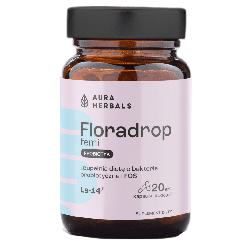 Floradrop femi Aura Herbals - Probiotyk dla kobiet - 20 kapsułek