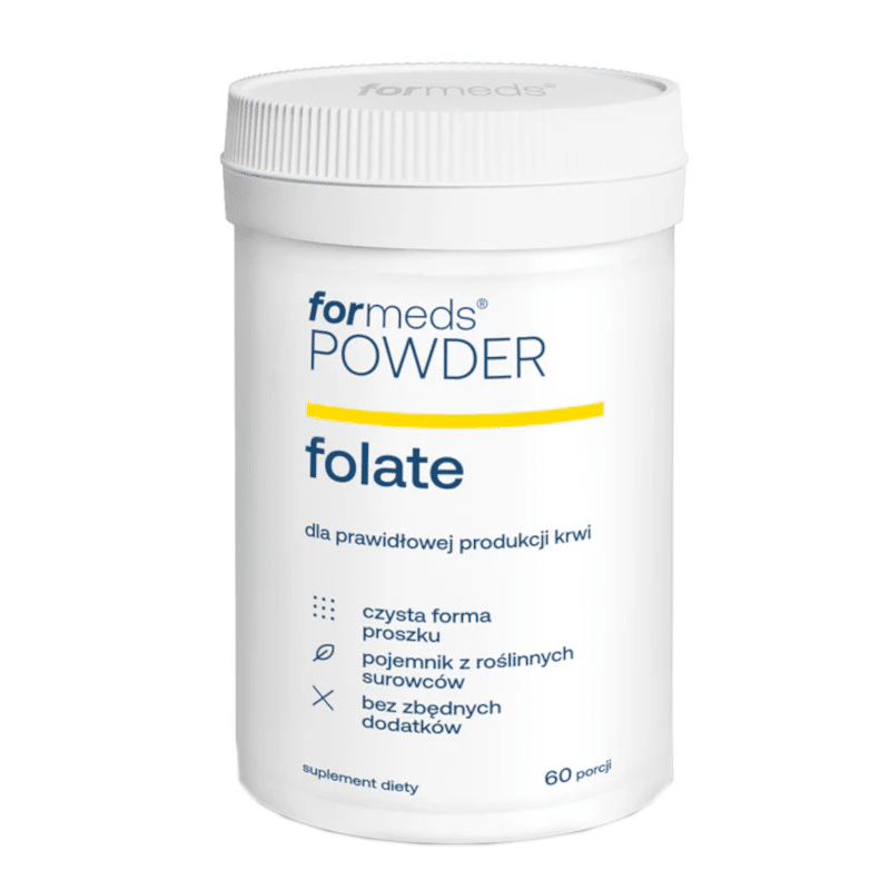Folate powder Formeds - Dla prawidłowej produkcji krwi - 60 porcji
