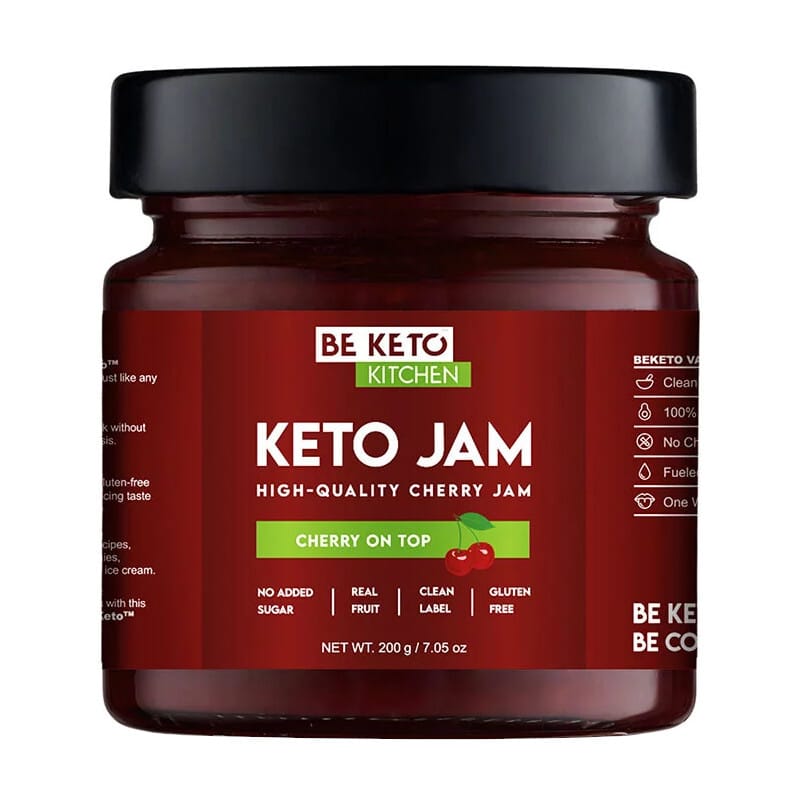 Keto Dżemy od Beketo - Smak bez Kompromisów i Minimalna Ilość Węglowodanów - 200 g (Smak: truskawkowy)