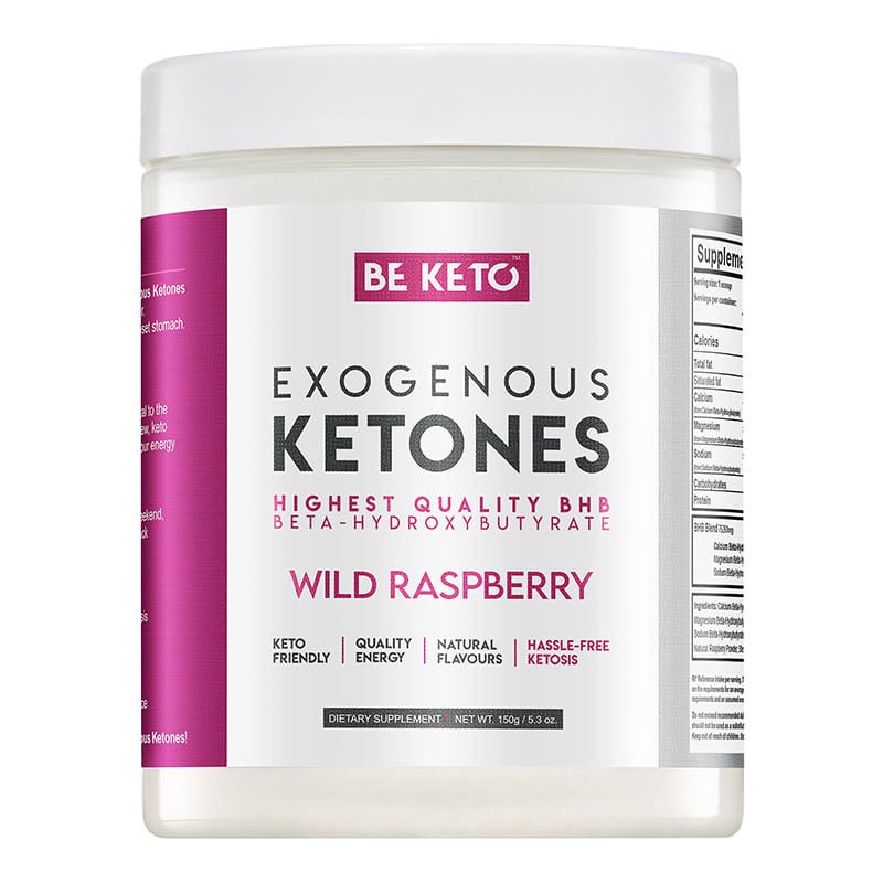 Ketony Egzogenne BeKeto w proszku 150 g - Różne smaki (Smak: dzika-malina)