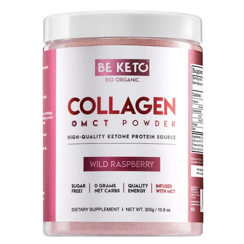 Kolagen z olejem MCT BeKeto w proszku 300 g - Różne smaki (Smak: naturalna-czekolada)