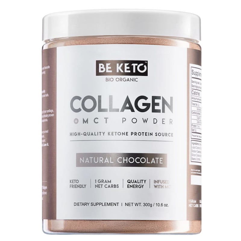 Kolagen z olejem MCT BeKeto w proszku 300 g - Różne smaki (Smak: organiczna-matcha)