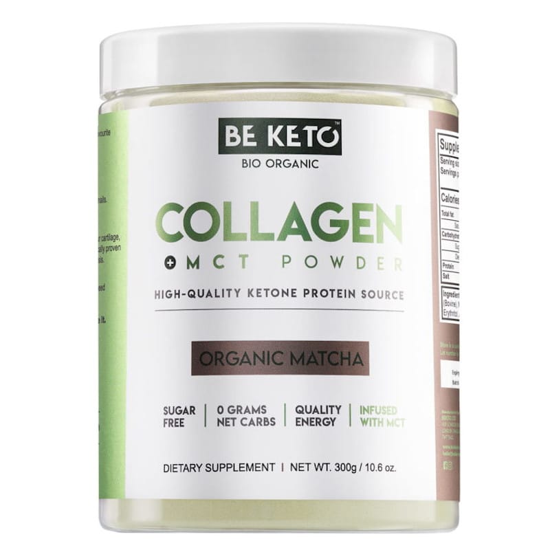 Kolagen z olejem MCT BeKeto w proszku 300 g - Różne smaki (Smak: dzika-malina)