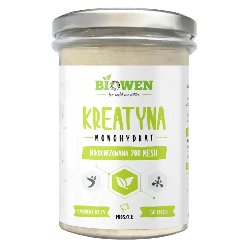 Kreatyna monohydrat Biowen - Mikronizowana 200 MESH - 250 g