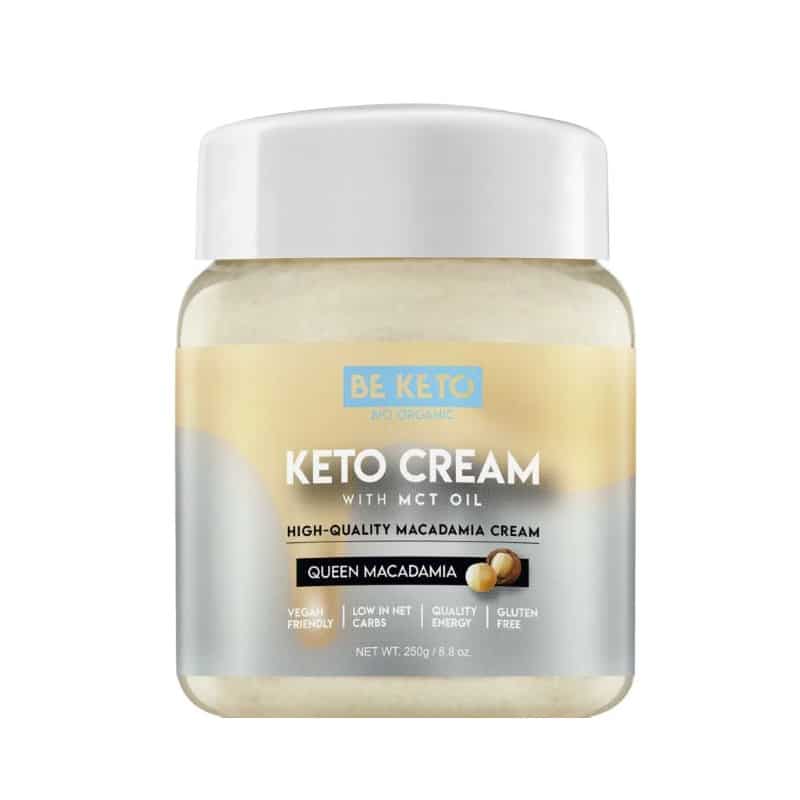 Keto Krem z Olejem MCT BeKeto - Różne Smaki 250 g (Smak: pekan-solony-karmel)