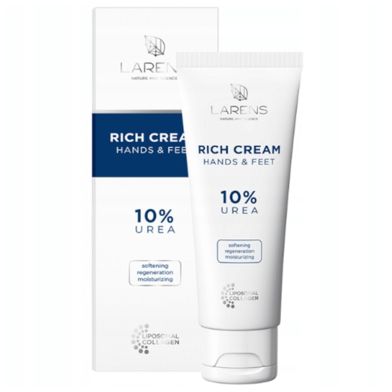 Rich cream Hands Feet LARENS WellU - Krem do skóry dłoni i stóp - 75 ml