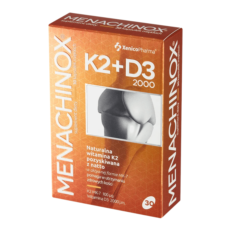 Menachinox K2 + D3 Xenico Pharma - Zdrowe kości - 30 kapsułek