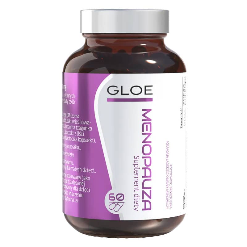 Menopauza GLOE - Pomaga łagodzić objawy menopauzy - 60 kapsułek