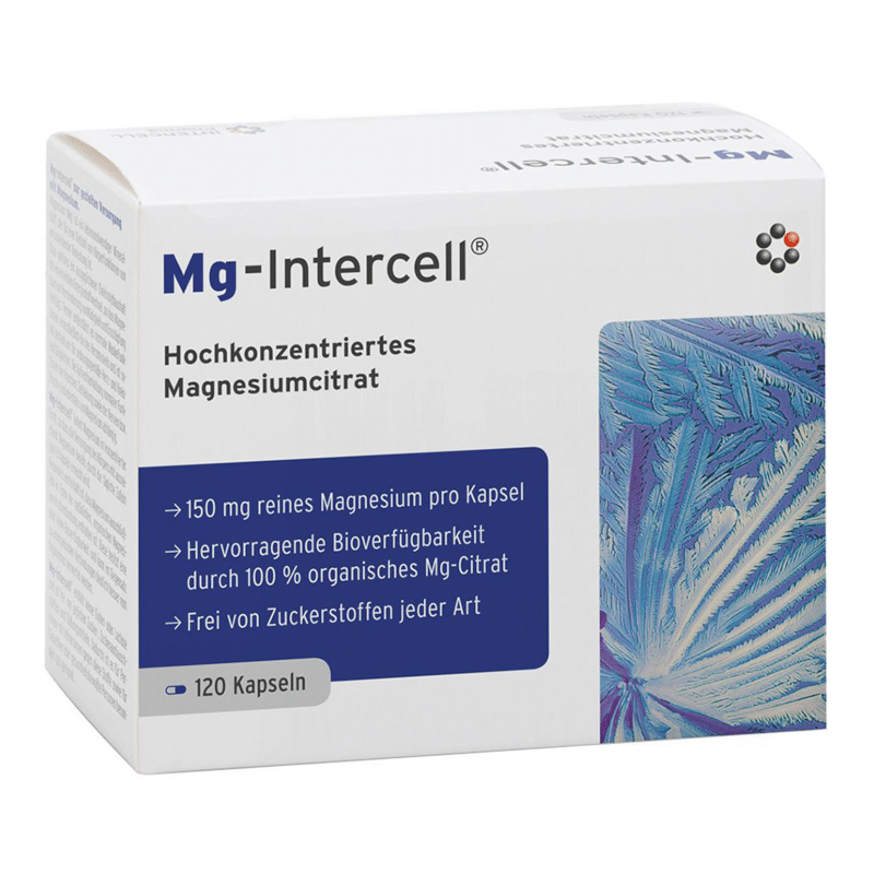 Mg Intercell Mitopharma - Cytrynian magnezu - 120 kapsułek