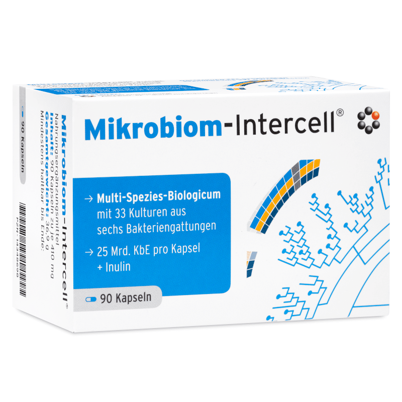 Mikrobiom Intercell Mitopharma - Probiotyki wspierające układ trawienny - 90 kapsułek