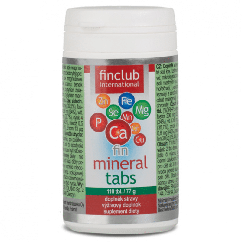 Mineraltabs Finclub - Źródło minerałów dla całej rodziny - 110 tabletek