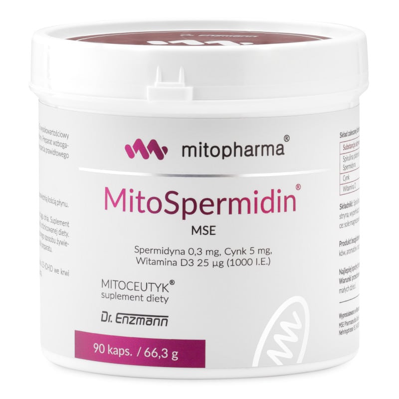MitoSpermidin Mitopharma - Wsparcie dla długowieczności - 90 kapsułek