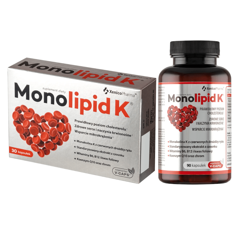 Monolipid K Xenico Pharma - Cholesterol w normie (Opakowanie: 30-kapsulek)