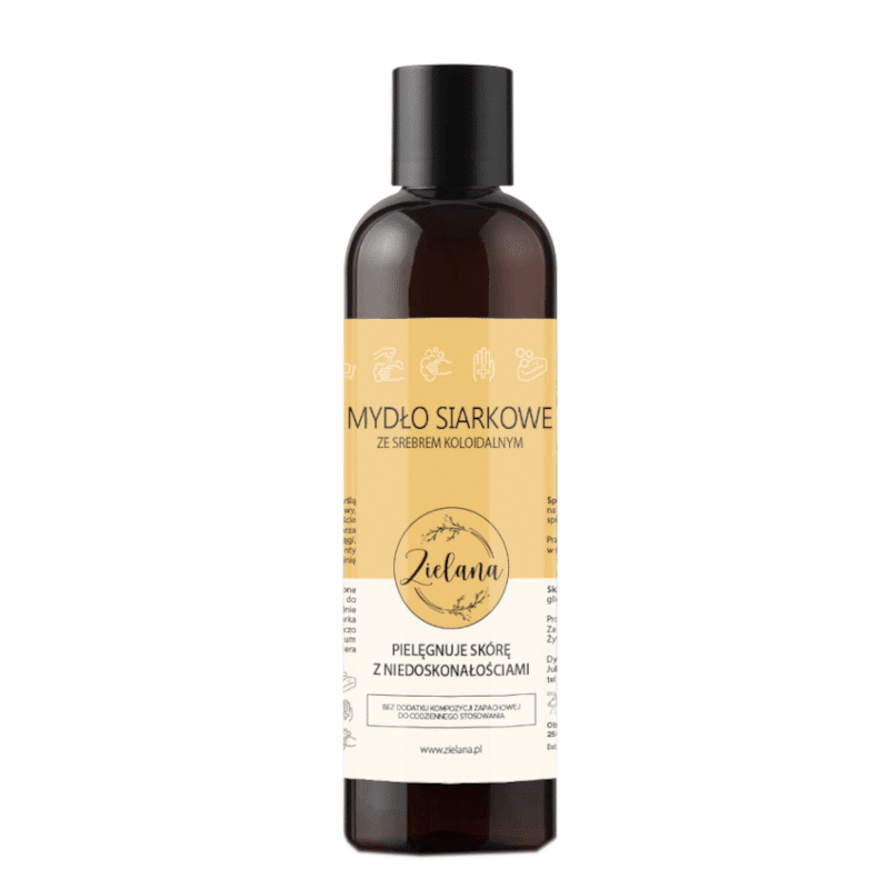 Mydło siarkowe Zielana - W walce z wypryskami i łojotokiem -250 ml