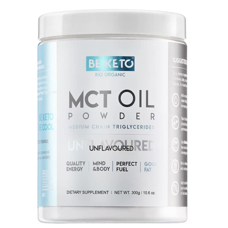 Olej MCT BeKeto w proszku 300 g - Różne smaki (Smak: swieza-truskawka)