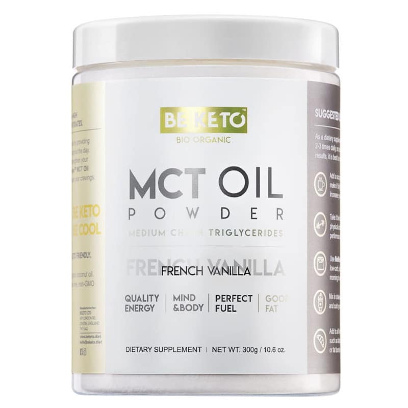 Olej MCT BeKeto w proszku 300 g - Różne smaki (Smak: naturalna-czekolada)