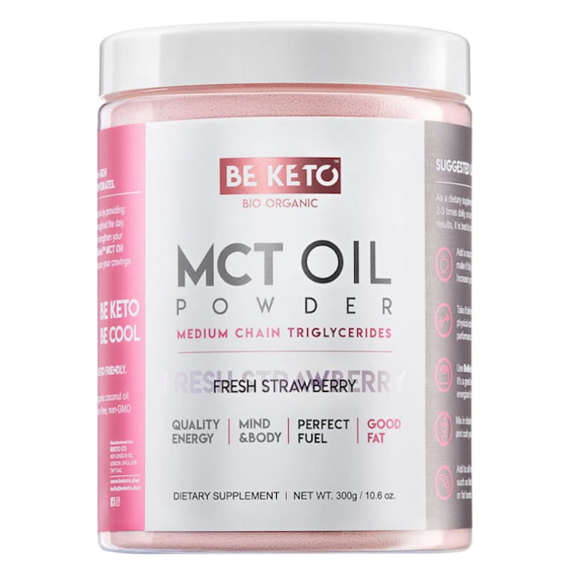 Olej MCT BeKeto w proszku 300 g - Różne smaki (Smak: naturalna-czekolada)