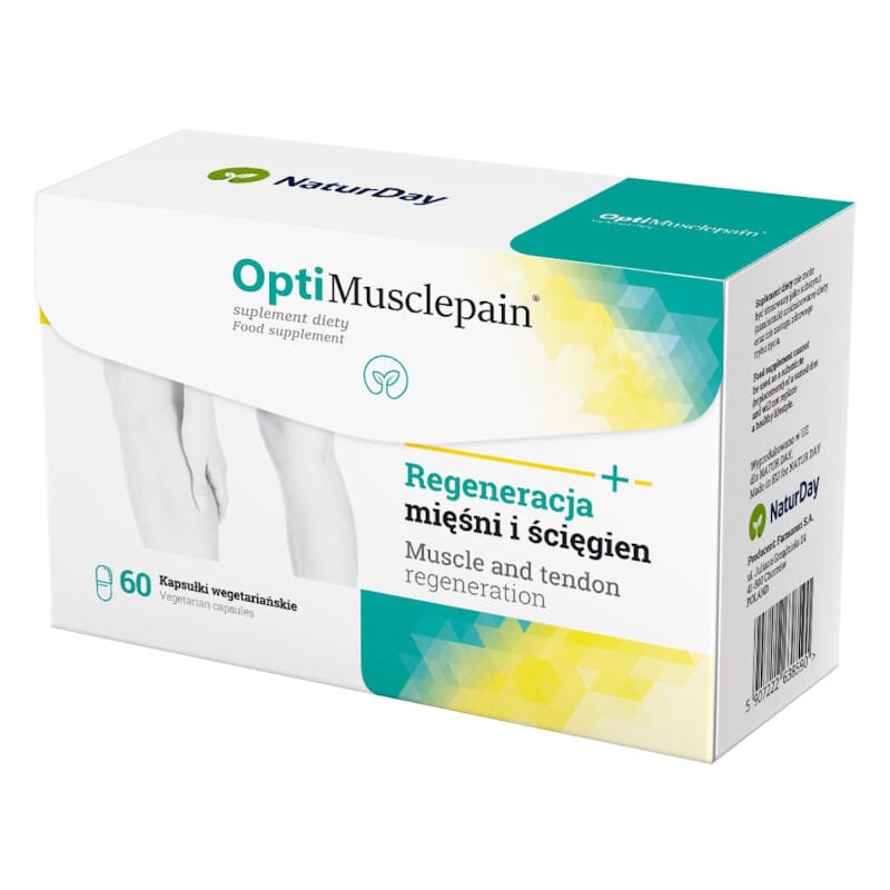 Opti Musclepain NaturDay - Regeneracja mięśni i ścięgien - 60 kapsułek