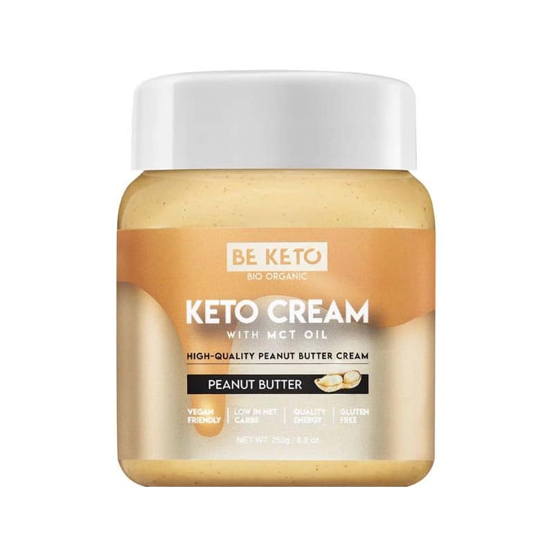 Keto Krem z Olejem MCT BeKeto - Różne Smaki 250 g (Smak: pekan-solony-karmel)