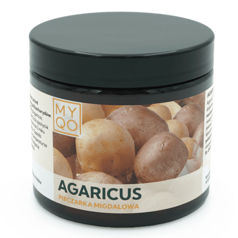Pieczarka migdałowa Agaricus MYQO 500 mg 30% - 90 kapsuek (Kopia)