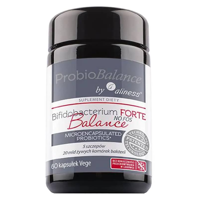 Probiotyk BIFIDOBACTERIUM FORTE NO FOSS Balance ProbioBalance Aliness - 60 kapsułek Vege