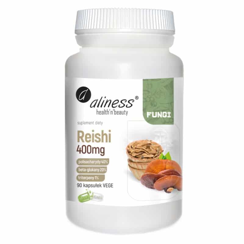 Reishi 400 mg Aliness - Wzmacnia organizm - 90 kapsułek