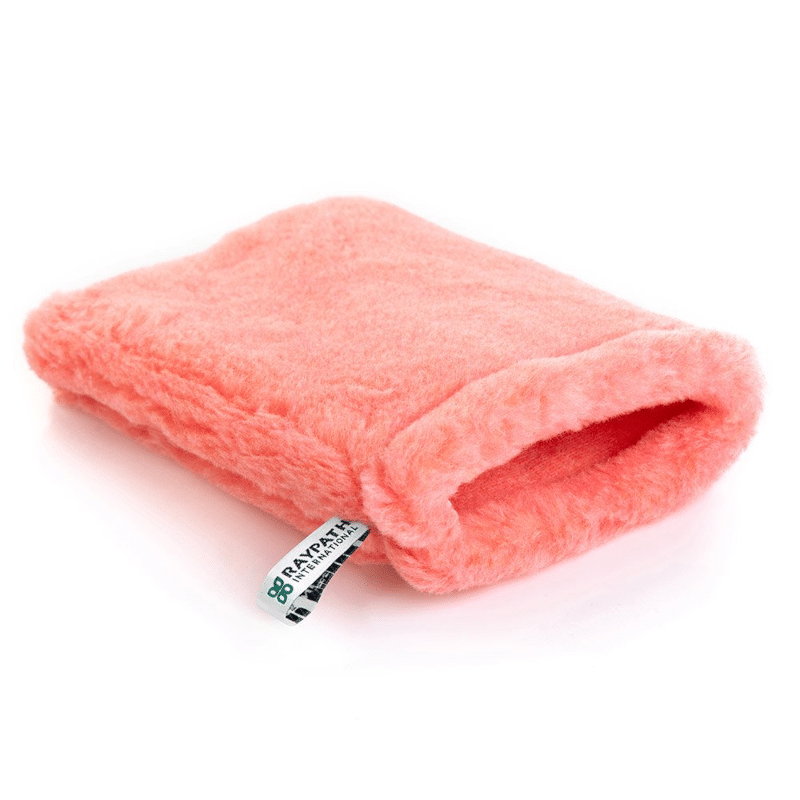 Rękawica Różowa Raypath - Do czyszczenia na sucho z Nanosrebrem -  Rozmiar S, M, L – 1 sztuka (Wymiary: l-16-cm-x-22-cm)