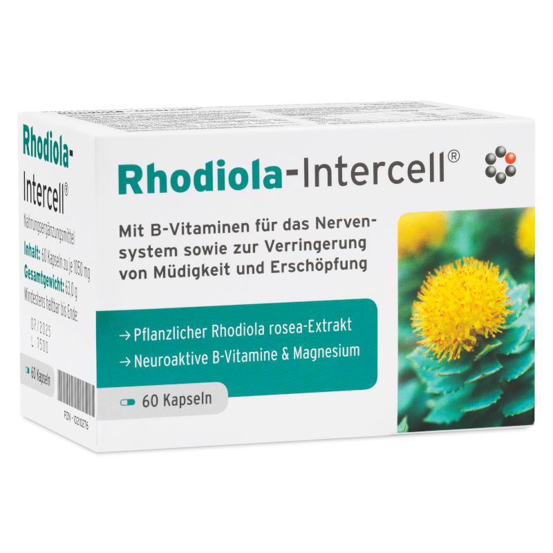Rhodiola Intercell Mitopharma - Wyciąg z korzenia różeńca górskiego - 60 kapsułek