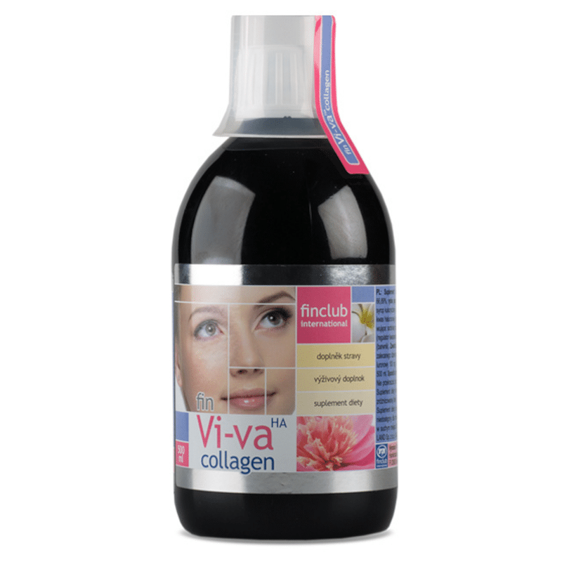 Vi-va collagen Finclub - Kolagen, kwas hialuronowy i witamina C - 500 ml