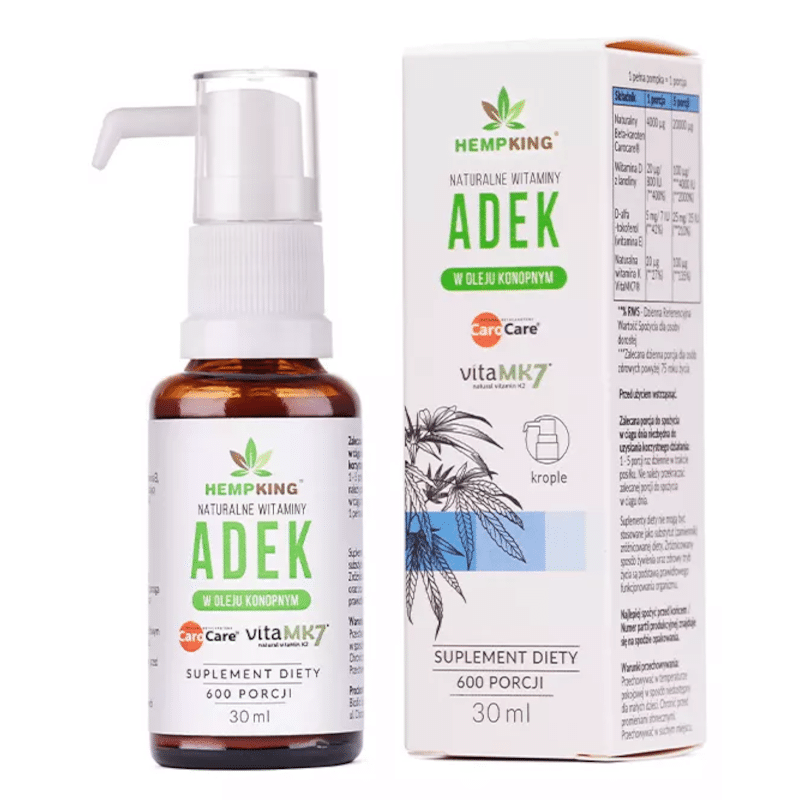 Witaminy ADEK HempKing - Kompleks witamin - 30 ml