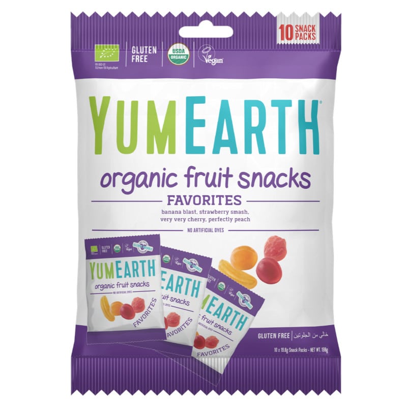 Żelki ekologiczne bez żelatyny Fruit Snacks EKO YumEarth - 10 x 19,8 g