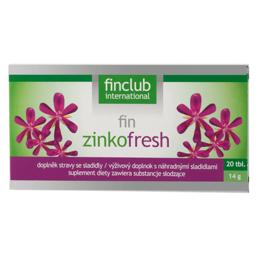 Zinkofresh Finclub - Tabletka do ssania z mentolem i ksylitolem - 20 tabletek