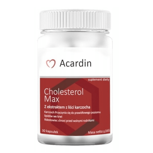 Acardin Cholesterol Max NGS - Wspomaga układ krążenia (Ilosc-opakowan: 3-opakowania)
