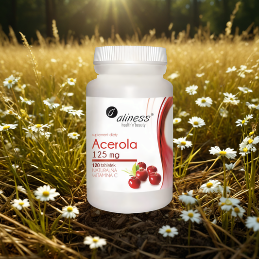 Acerola 125 mg Aliness - Naturalna Witamina C - 120 tabletek