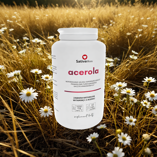 Acerola Sativa Life - Acerola naturalna witamina C - 60 kapsułek