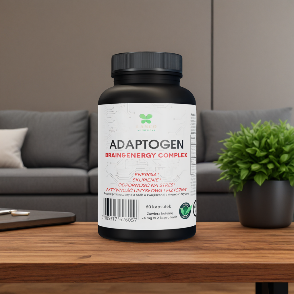 ADAPTOGEN Lanco - Dodaje energii, wspiera pamięć i koncentrację  - 60 kapsułek