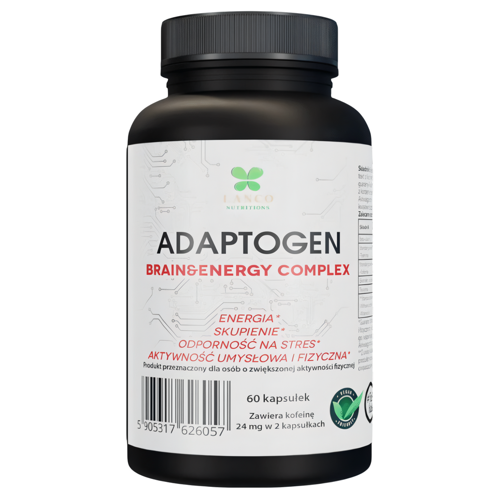 ADAPTOGEN Lanco - Dodaje energii, wspiera pamięć i koncentrację  - 60 kapsułek