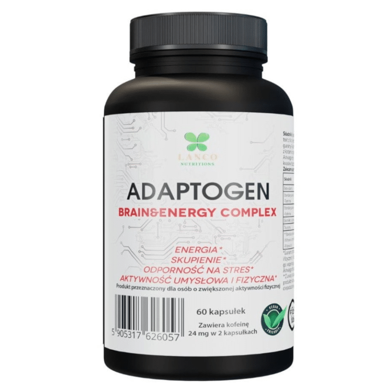 ADAPTOGEN Lanco - Dodaje energii, wspiera pamięć i koncentrację  - 60 kapsułek